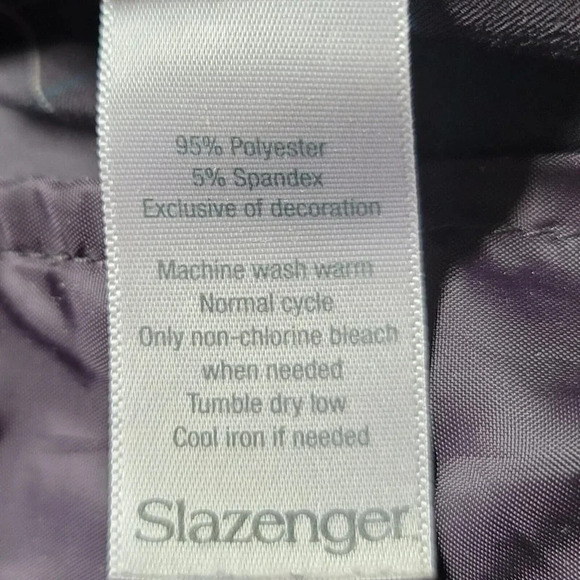 Slazenger Women's Golf Pants Sz 4 Polyester Spandex Stretch Check Gray - Picture 3 of 11